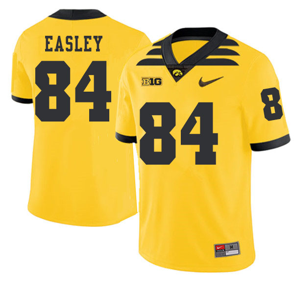 2019 Men #84 Nick Easley Iowa Hawkeyes College Football Alternate Jerseys Sale-Gold - Click Image to Close